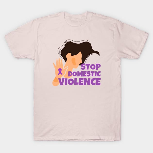 Stop Domestic Violence T-Shirt by ricricswert